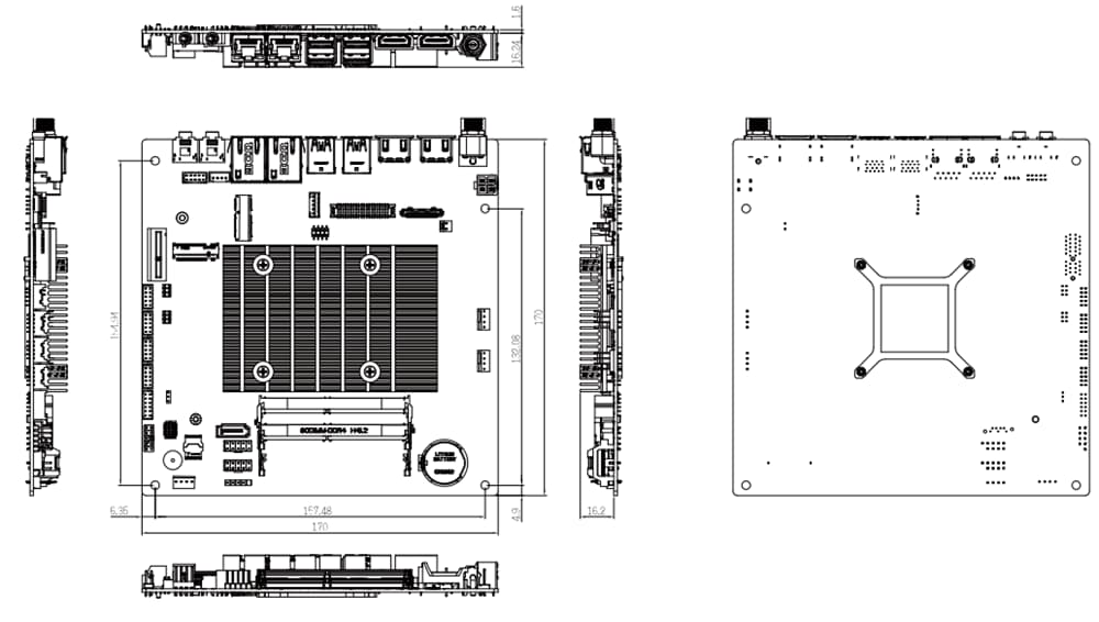 Thin Mini ITX Embedded Motherboards GIGAIPC Mouser
